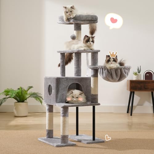 Cat Tree with Toy (49 inch / Gray)