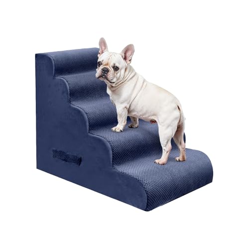 5 Step Pet Stairs for High Beds & Sofas (Blue / 5-step 22.8"H)