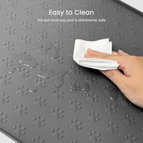 Dog Food Mat Anti (31.8" x 16" / Grey)