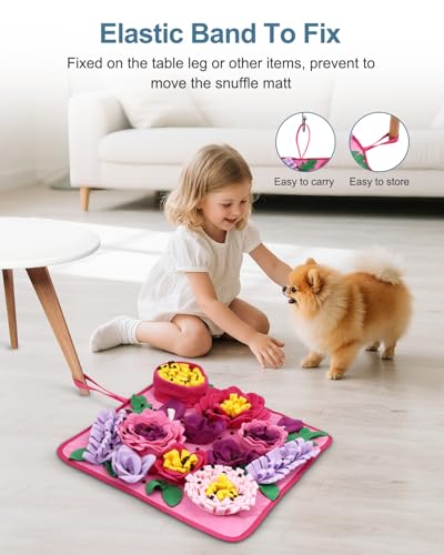 Snuffle Mat for Dogs (Pink)