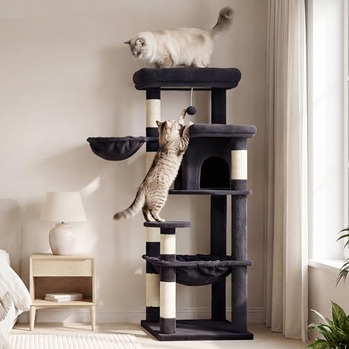 Cat Tree 56" Multi (56 inch / Smoky Gray)