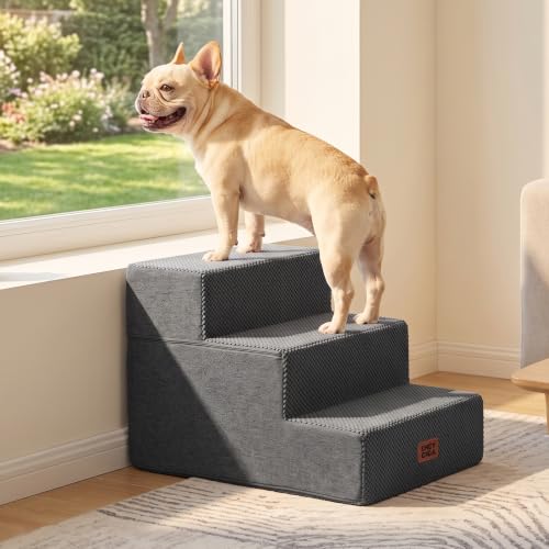 Dog Stairs 13.5" H (Grey / Extra Wide 16.5" x 21" x 13.5")