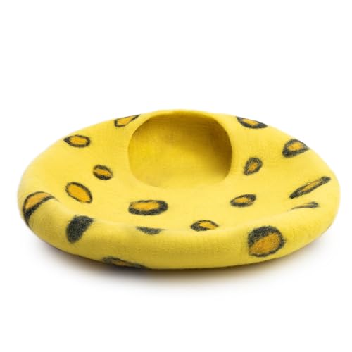 Luxurious Merino Wool Cat Cave (Cheetah)