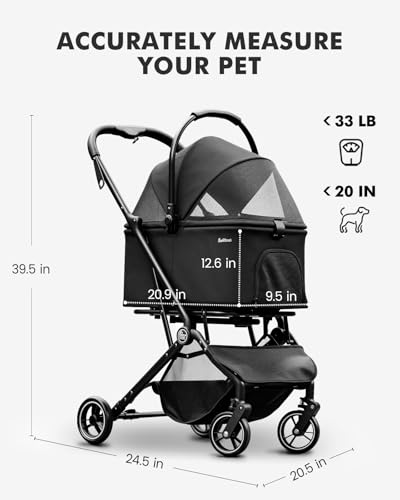 4 Wheels Pet Stroller (Small_Glide)