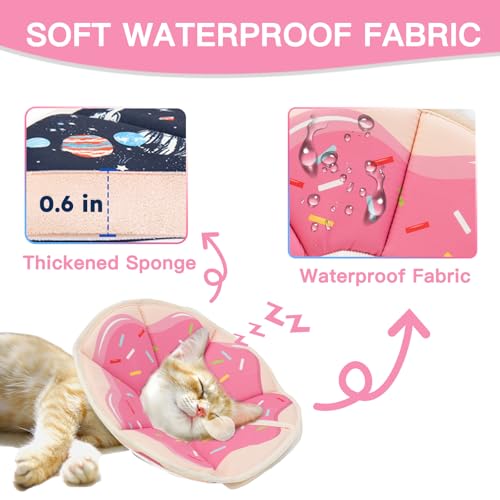 Cat Cone Collar Soft (Donut Pink / Small)