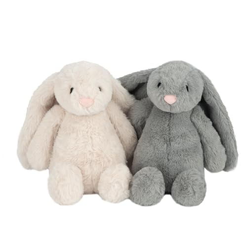 Bunny Buddy Squeaky Plush Dog Toy (Bunny (Gray) / Large)