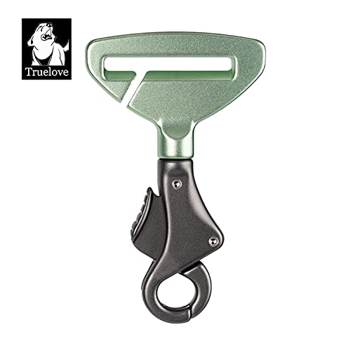 Truelove Lightweight Dog Car Seatbelt Safety Buckle Lock (Unisize / Green/Gray)
