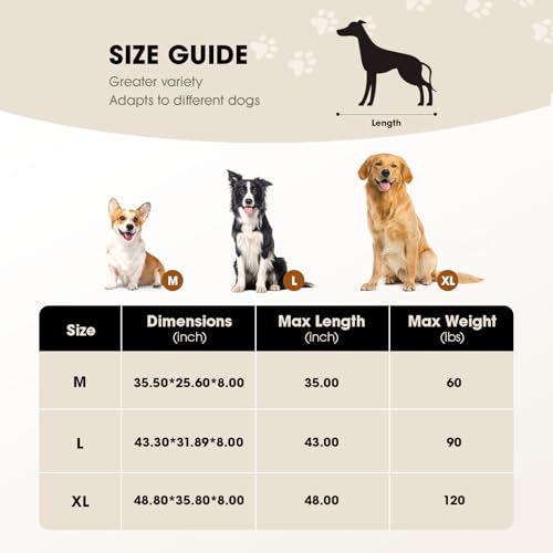 Outdoor Elevated Dog Bed for Large Sized Dogs (XL(48.80"x35.80"x8.00) / Black)