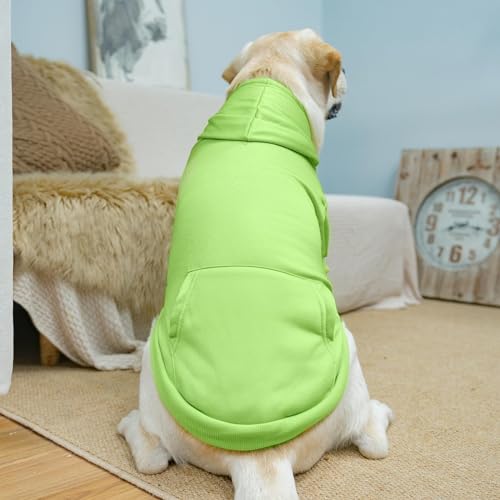 Dog Hoodie for Large Medium Small Dogs (Green / Large)