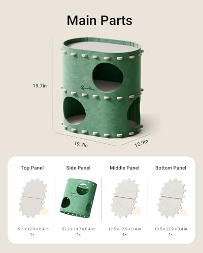 Cat House for Indoor Cats (Forest / Double)