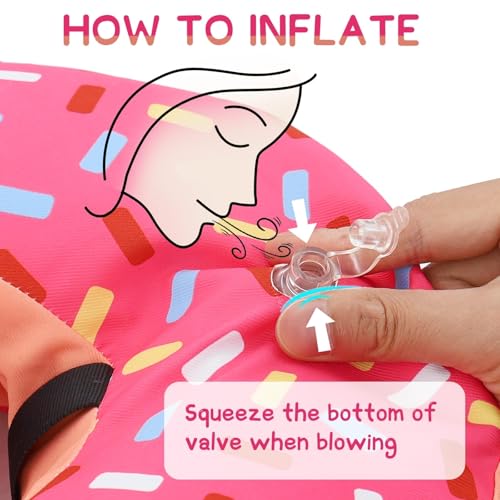 Inflatable Dog Cone Collar Alternative After Surgery (Donut Pink / L(Neck 12"-16"))