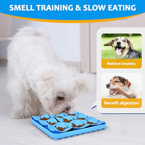 Silicone Snuffle Mat for Dogs 2 Pack (Blue & Purple)