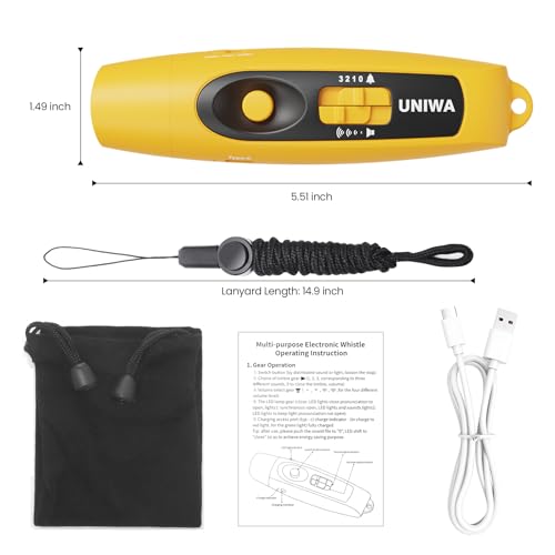 Electronic Whistle with USB Charging (yellow)