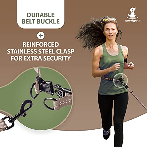 Hands Free Dual Dog Leash (Brown / 2 dogs M/L)