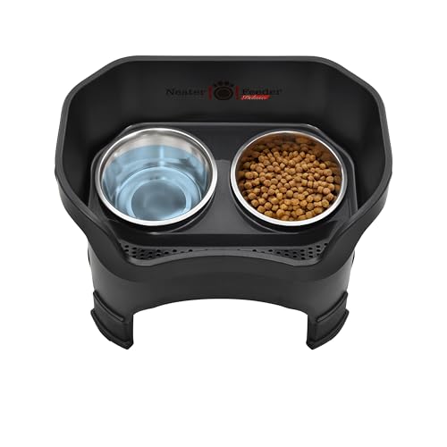 Neater Feeder Deluxe Mess (Large + Standard Bowl / Midnight Black)