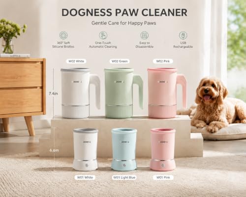 Automatic Dog Paw Cleaner Cup Paw Washer for Small & Medium Dogs (White / Small & Medium Dogs)