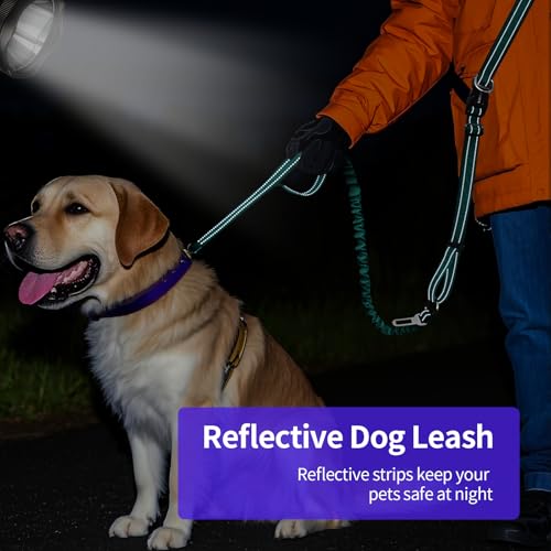 Hands Free Dog Leash by Kazazoo (GREEN / L)
