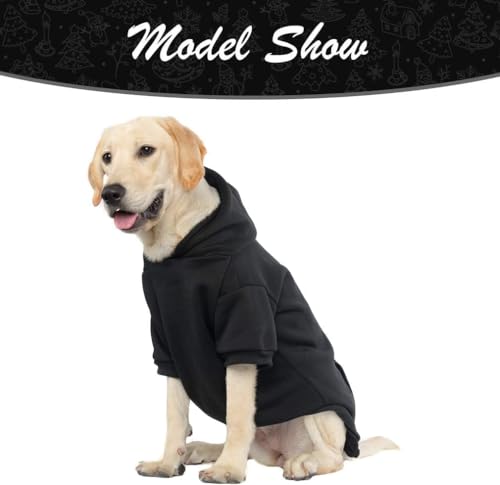 Basic Dog Hoodie (Black / X-Large/XX-Large)