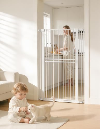 55" Extra Tall Pet Gate (White - S10 / 55" Tall, 31.5-48" Wide)