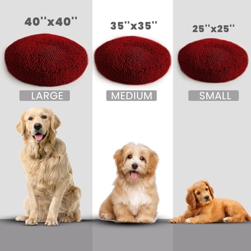 Cloud K 9 Bed for Dogs & Cats (Small (25''X25'') / Red)