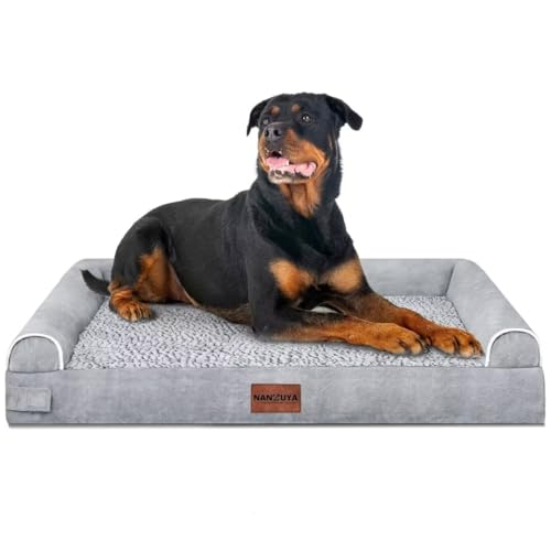 Orthopedic Dog Bed for XX (Light Grey / 44.0"L x 34.0"W x 6.5"Th)