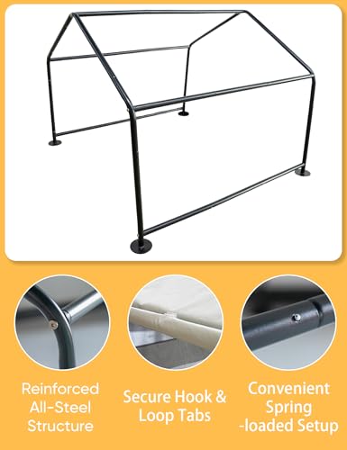 Dog House Outdoor (XXL Tent (48"D x 48"W x 39"H) / Grey)