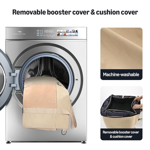 Dog Car Seat Pet Booster for Small (BEIGE)