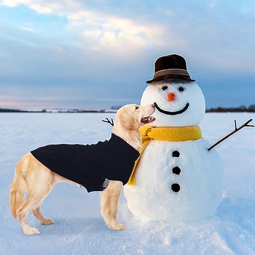 Turtleneck Dog Sweater (Medium / Navy Blue)