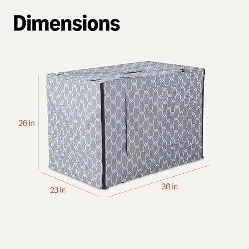 Dog Crate Cover for 36 inches Wire Cage (36.0"L x 23.0"W x 26.0"H)