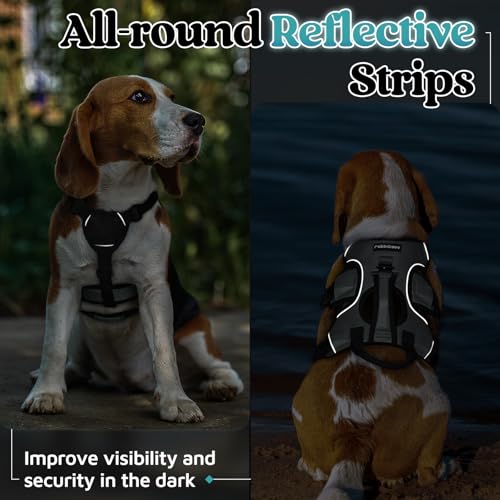Escape Proof Dog Harness for Small (Grey / Small)