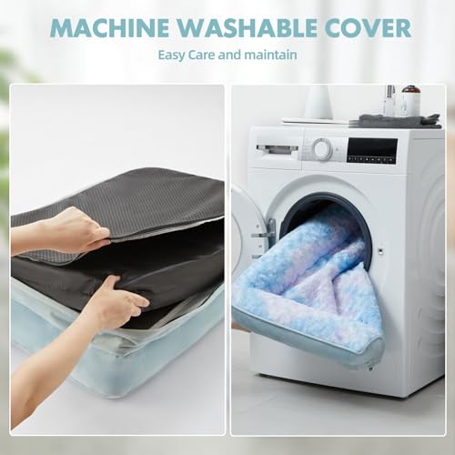 Orthopedic Washable Dog Bed (Rainbow / 48.0"l x 35.0"w x 7.5"th)