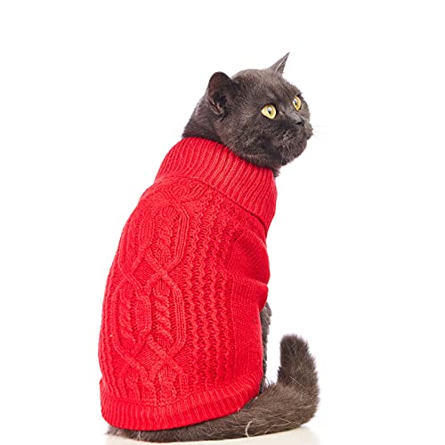 Cat Sweater Stretchy (Red / Small)