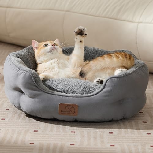 Self Warming Cat Bed (20"L x 19"W x 6"Th / Self Warming Grey)