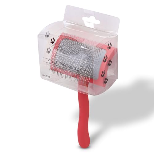 Big G Dog Slicker Brush (Medium / Coral)
