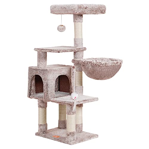 Cat Tree with Toy (43.3 inch / Rosy Brown)