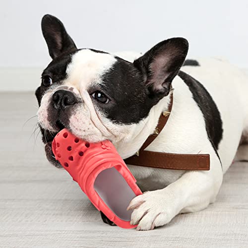 Dog Chew Toy Durable Rubber Slipper Toy for Puppy (Blue)