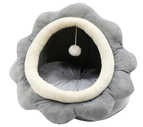 Cat Beds for Indoor Cats (Sunflower Gray / L)