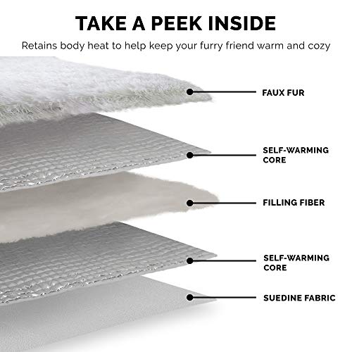 Self Warming Cat Bed for Indoor Cats (Small)