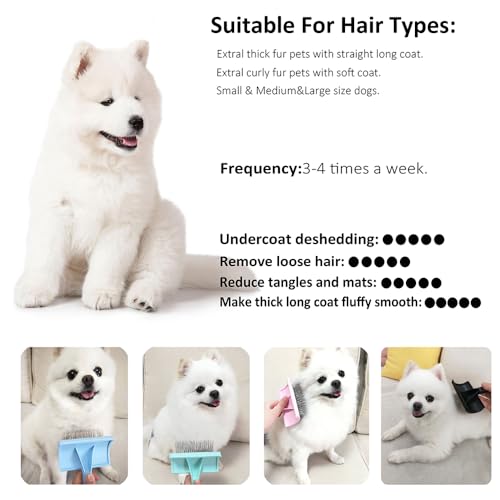 Slicker Brush for Poodles (blue)