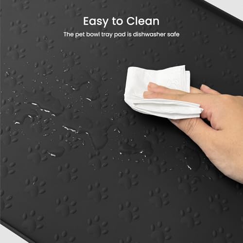 Dog Food Mat Anti (31.8" x 16" / Black)