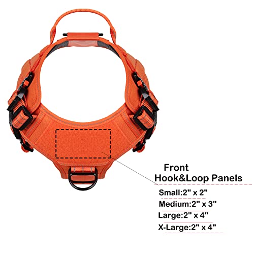 Tactical Dog Harness for X (X-Large (Pack of 1) / Orange)