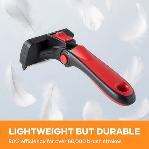 Deshedding Dog Brush for Short (red / Small)