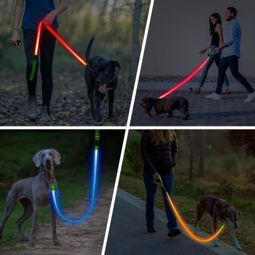 Light Up Dog Leash (Green / 4FT)