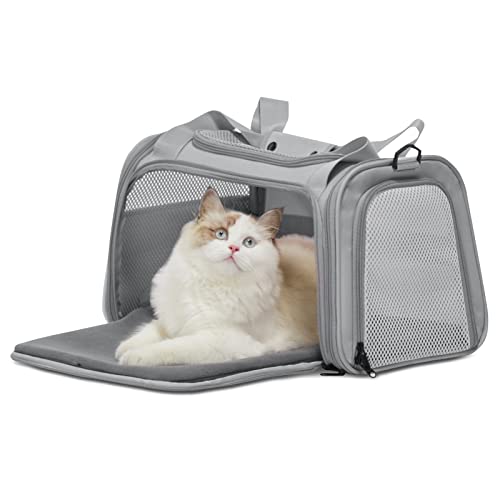Cat Carrier Grey (17.0"L x 10.3"W x 10.3"H / Grey)