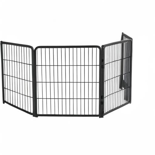 Homeplus Indoor Dog Playpen (Black / 32"H)