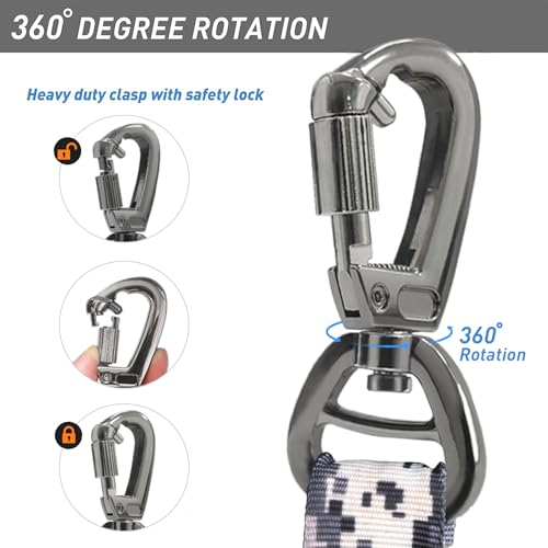 Tactical Bungee Shock Absorbing No Pull Strong Dog Leash (ACU)