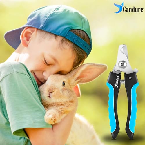 Pet Nail Clippers Professional Nail Trimmer Suitable for Puppy (Bright Blue / Medium to Small pets)