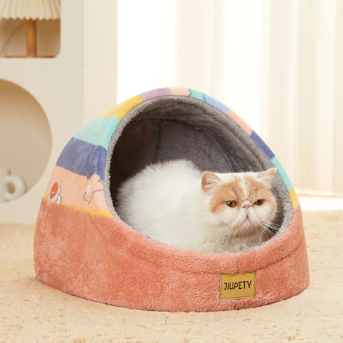 Cute Cat Beds for Indoor Cats (Medium / Rainbow)