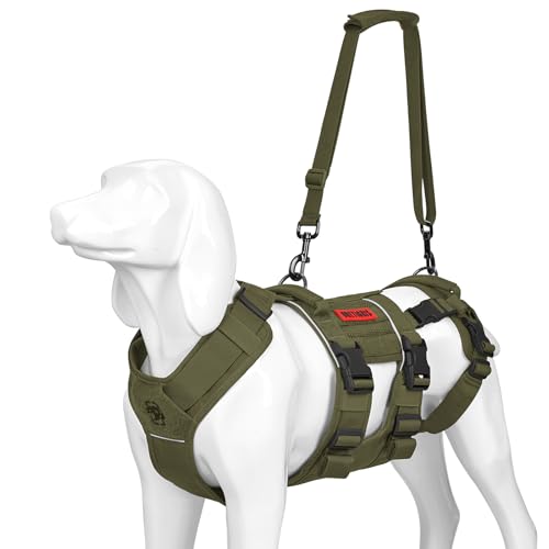Breathable Dog Lift Harness for Medium Sized Dogs (Medium / Green)