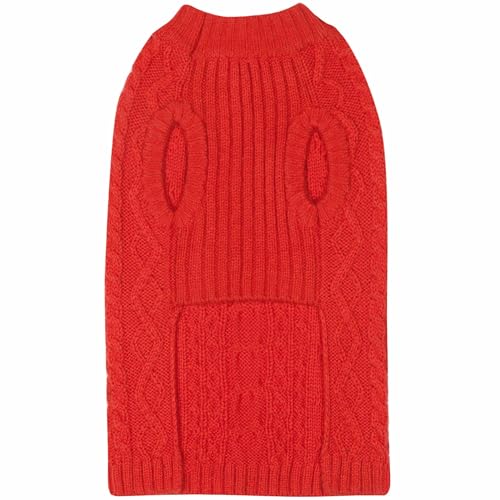 Dog Sweater Award Winning Christmas Sweater for Small Dogs (14 inch (Pack of 1) / Red)
